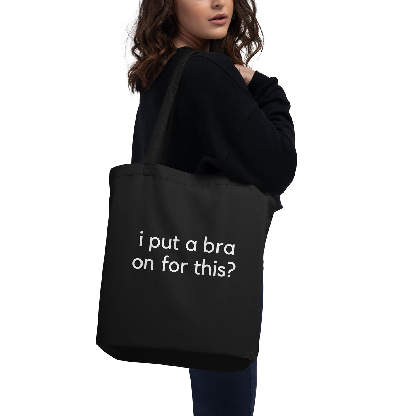 i put a bra on for this? Tote Bag